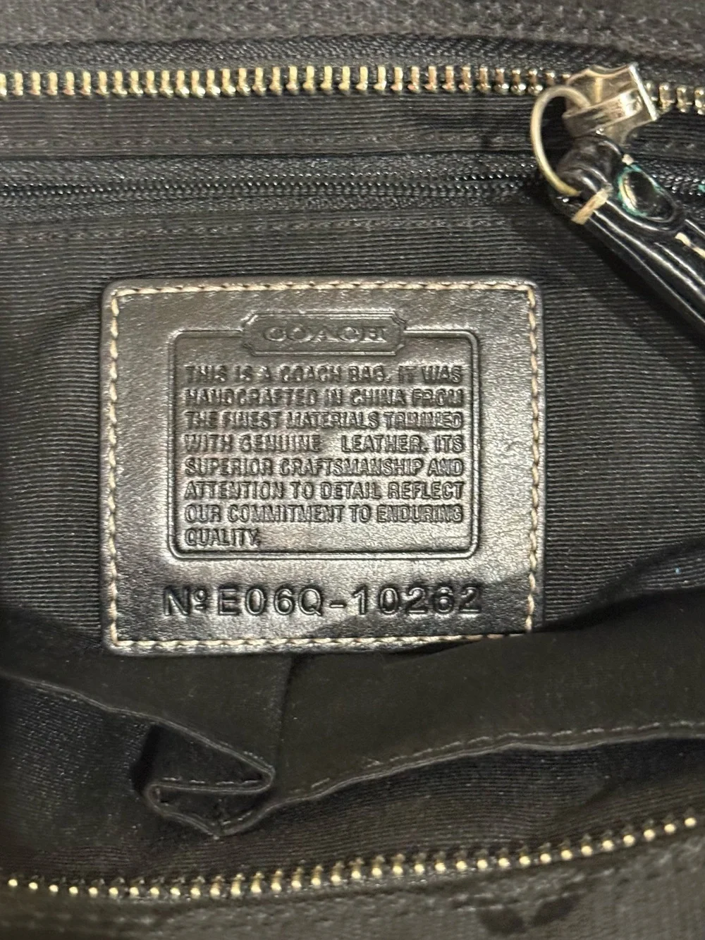 Vintage 2006 Coach Hamptons Signature Carryall 10262 Black Python Y2K Bag
